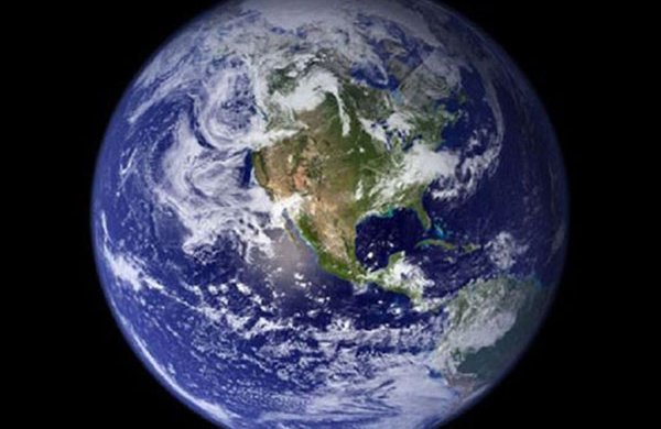 Image of world in outer-space. 